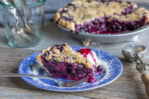 Arrange the piecrust strips in a lattice pattern on top. Blueberry Crumble Pie | Recipe | Blueberry crumble ...