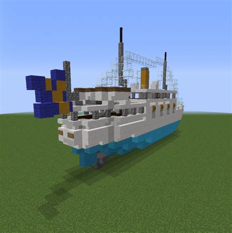 Swedish Passenger Steamboat Blueprints For Minecraft Houses