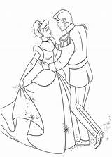 Cinderella Coloring Prince Charming Dance Disney Dancing Princess Colornimbus Books Choose sketch template