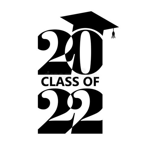 Class Of 2022 On White Stock Illustration Illustration Of Celebration