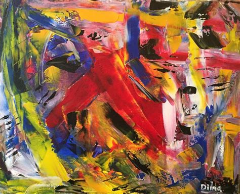 Chaos Of Color Abstract Painting Painting By Dmytro Panchenko