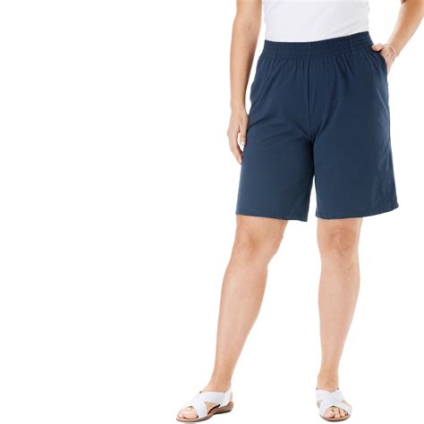 Woman Within Woman Within Plus Size Jersey Knit Short Shorts