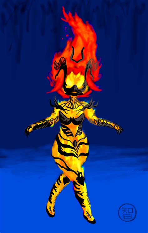 atronach flame princess by kairu hakubi on deviantart
