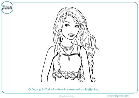 Dibujo De Barbie Para Colorear E Imprimir Imprime Barbie Para Colorear Haz Click En Imprimir