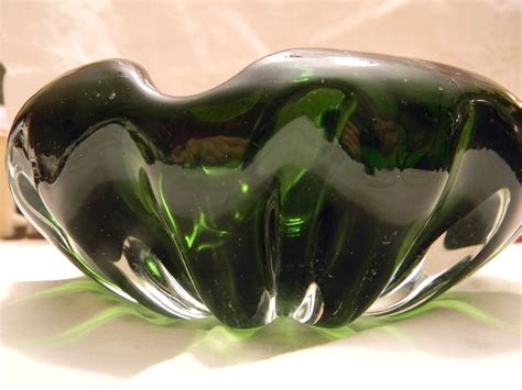 Maybe you would like to learn more about one of these? COOL GREEN GLASS ASHTRAY | Glass blowing, Green glass, Glass