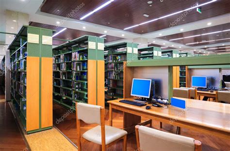 Modern Library Interior Design Modern Library Interior — Stock Photo