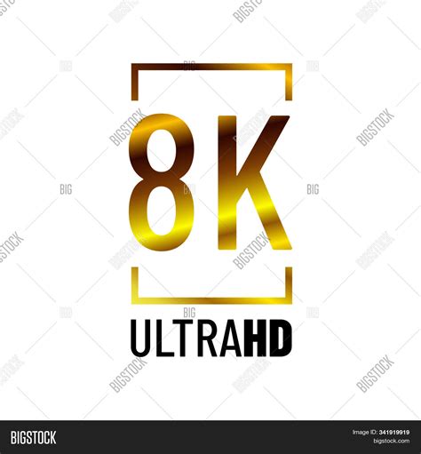 8k Ultra Hd Logo Vector And Photo Free Trial Bigstock