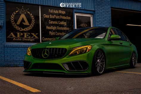 2016 Mercedes Benz C300 With 19x85 35 Rotiform Rse And 21535r19 Nitto