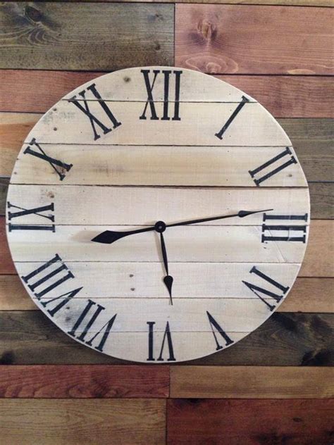 DIY Rustic Pallet Wall Clock 101 Pallets