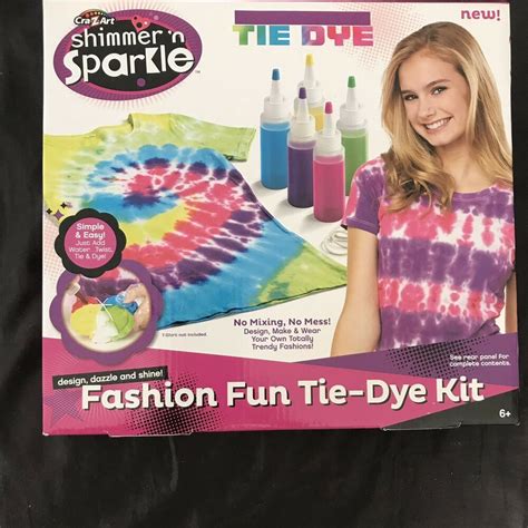 Cra Z Art Shimmern Sparkle Fashion Fun Tie Dye Craft Kit New In Box