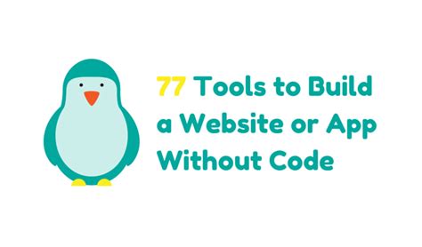 The apps listed here in this post exemplify that sentiment perfectly. 77 Tools to Build a Website or App Without Code - MAQTOOB ...