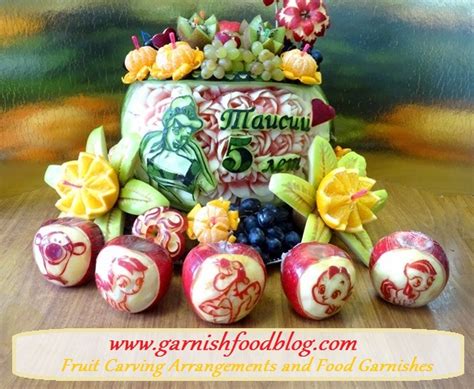 Garnishfoodblog Fruit Carving Arrangements And Food Garnishes