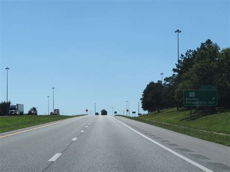 Florida Interstate 10 Westbound Cross Country Roads