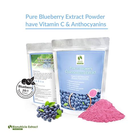 Blueberry Cyanococcus Standardized Extract Powder 100g1kg