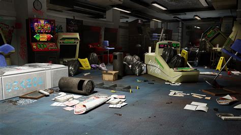 Abandoned Arcade In Props Ue Marketplace