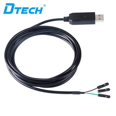 Dtech Ftdi Usb To Ttl Serial Adapter 33v5v Debug Uart Cable Tx Rx Signal 346 Pin Female