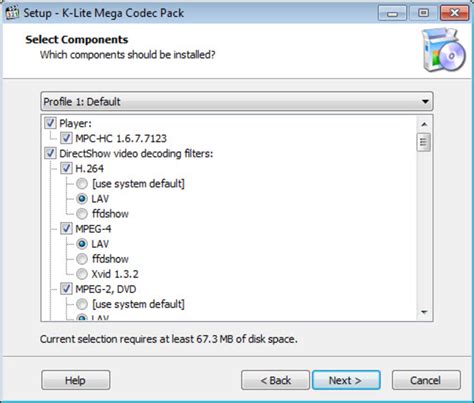 Once you download the file, the smart installer will launch and automatically adapt to your version of windows. K-Lite Codec Pack Mega - Download