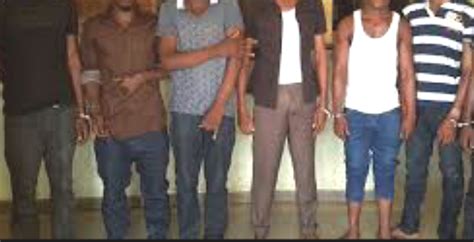 Ghana Police Arrests 12 Nigerians At Nsawam For Engaging In Cybercrime