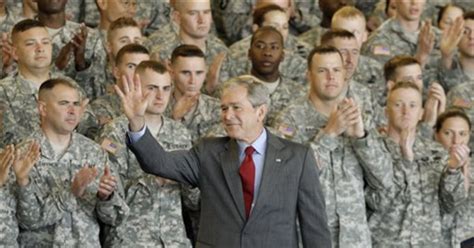 Bush Thanks Us Troops For Their Service