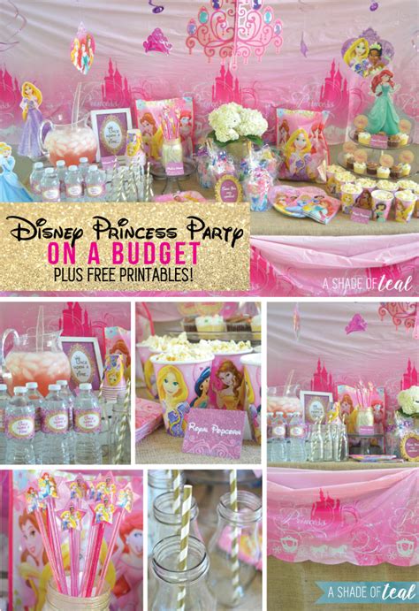 Printable Disney Princess Party Food