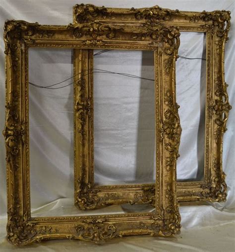Two Large Museum Quality Antique Gilded Frames Perfect For Antique Oil