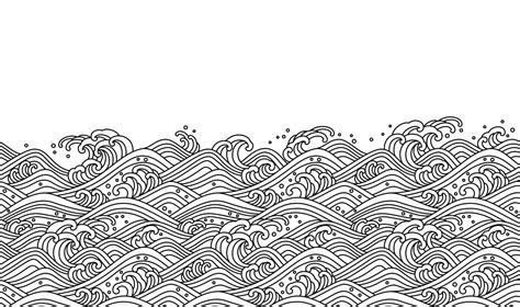 Oriental Wave Seamless Wallpaper 3349105 Vector Art At Vecteezy