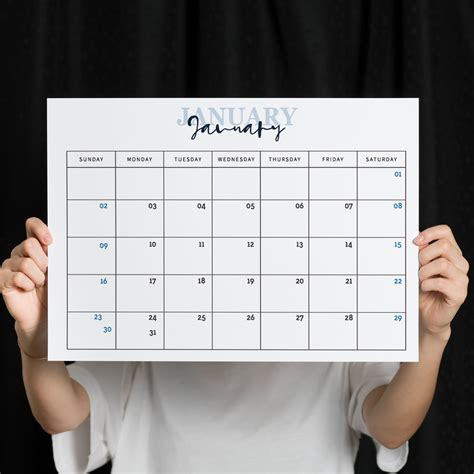 2022 Calendario Mensual I Imprimible Pdf Planner Plantilla I Etsy