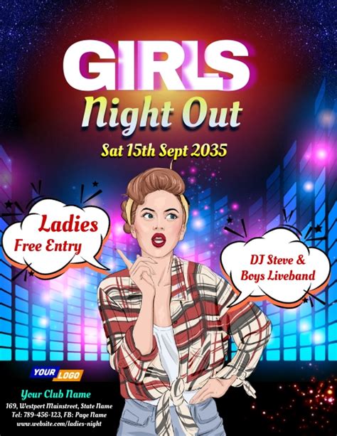 Girls Night Out Flyer Template 2 Postermywall