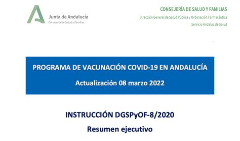 Nueva Actualizaci N De La Instrucci N De Vacunaci N Covid En