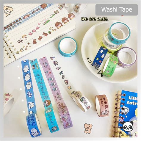 Jual Selotip Isolasi Kertas Washi Tape Deco Masking Tape Selotip Jurnal