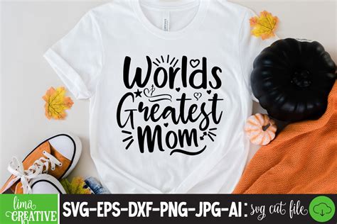 Worlds Greatest Mom Svg Cute File Graphic By Lima Creative Creative