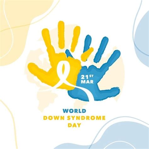 World Down Syndrome Day Free Vector In 2021 Down Syndrome Day Down