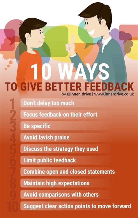 10 ways to give better feedback