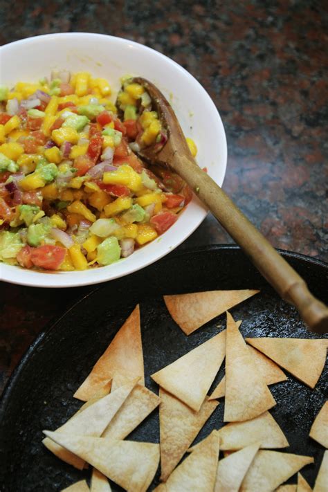Cook, turning the shrimp once, just until they are pink, opaque and cooked through, 3 to 6 minutes (depending on how cold they were). Mango Avocado Salsa & Homemade Tortilla Chips - Dish by Dish