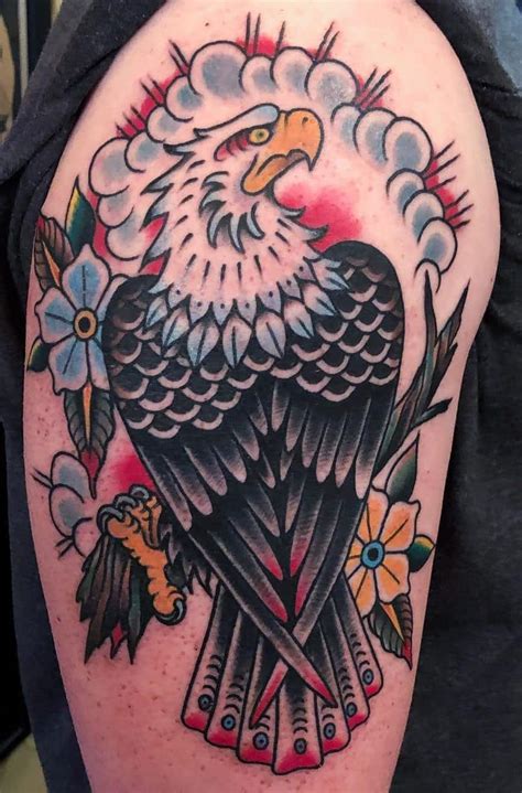Traditional Eagle Tattoos Meanings Placement And Tattoo Designs
