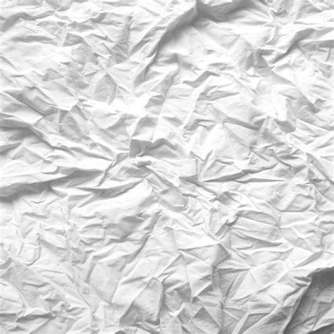 White Crumpled Paper Background Texture Stock Photo Image Of