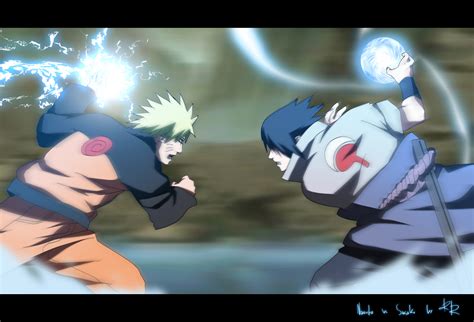 Naruto Rasengan And Sasuke Chidori