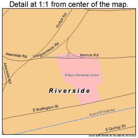 Riverside Illinois Street Map 1764421