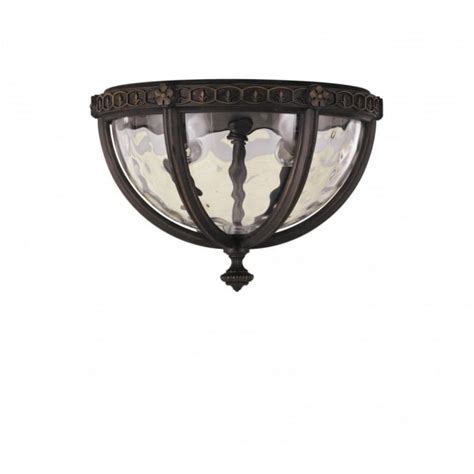 Regent Court Traditional Flush Fitting Porch Light Weatherproof Ip44