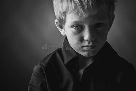 Sad Boy Stock Image Image Of Neglected Depressed Studio 48976969