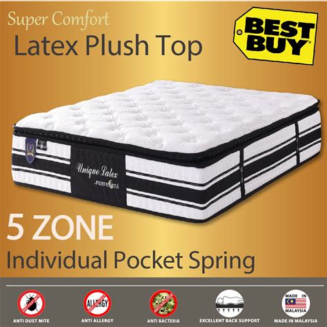 Shop here for latex mattress, pillow & bolster. Premium Unique Latex 12-inch 5 Zone Individually Pocketed ...