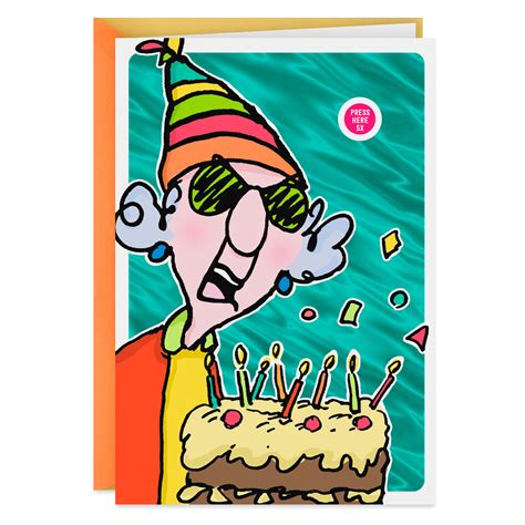 Maxine™ Crabby Wishes Funny Birthday Card With Sound Greeting Cards