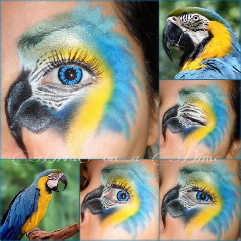 Macaw Facepaint Beautiful And Cleaver Schminkgesichter Gruselig