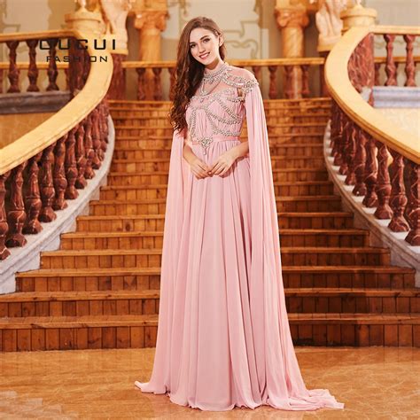 Dusty Tulle Chiffon Appliques Muslim Prom Dresses 2022 O Neck Formal Evening Party Gowns With