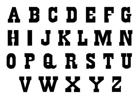Best Images Of Large Font Printable Letters Large Stencil Alphabet