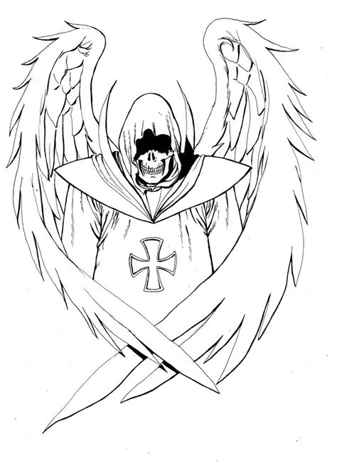 Anime Grim Reaper Coloring Coloring Pages