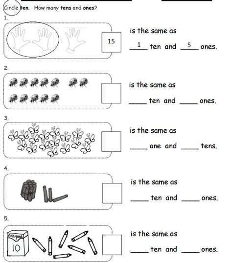 These worksheets are suitable for grade one, two and three students.worksheets types listed below.tens ones blocks, how many tens and ones x 6popsicle stick bundles. Tens and Ones (examples, solutions, worksheets, activities ...