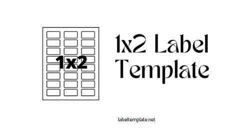 1x2 Labels A Quick And Easy Way To Customize Your Labels Label Template