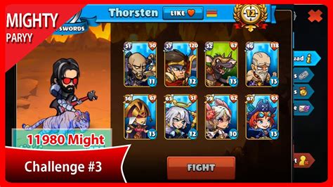 mighty party challenge 3 thorsten the master of pork swords guild youtube