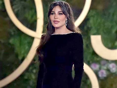 nadine nassib njeim wore a backless black gown for the 2022 joy awards in riyadh